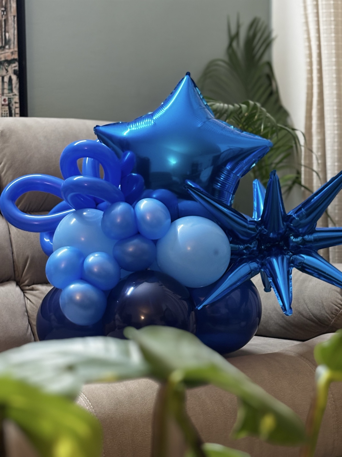 Blue star birthday bouquet